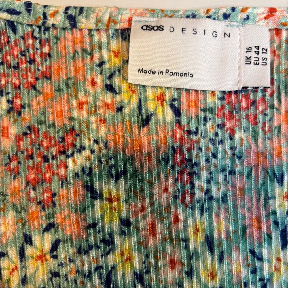 ASOS Colorful Patterned Midi Dress - Picture 11 of 16
